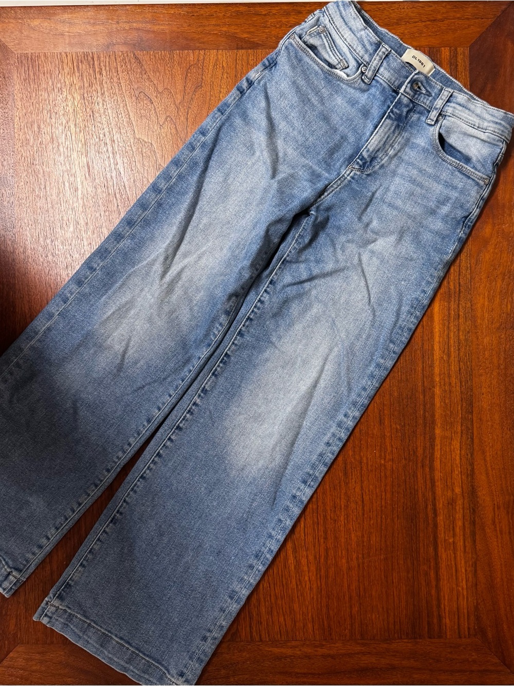 Girl’s DL1961 “Lily” Wide Leg Jeans